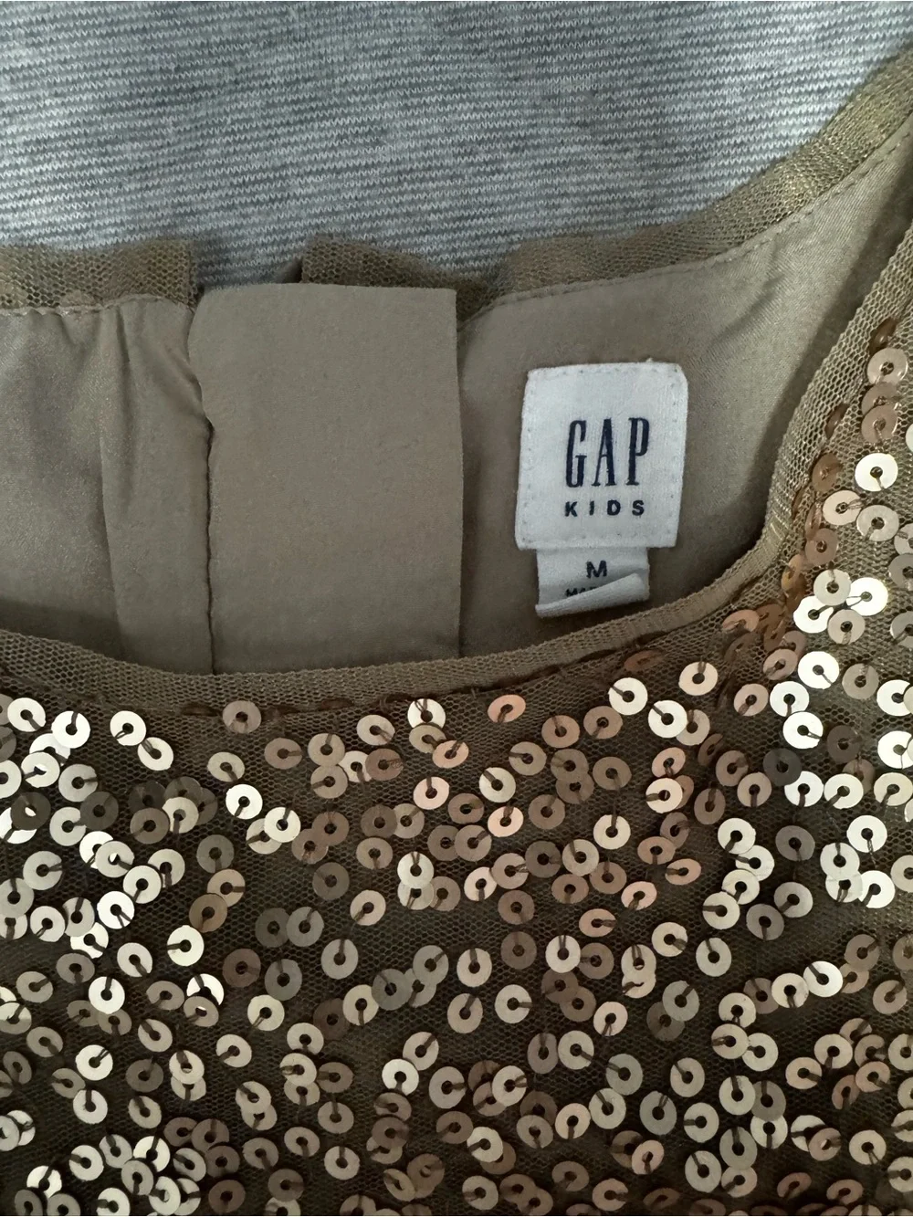 GAP Kids Sequin Tulle Skirt in Champagne